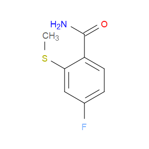 4-Fluoro-2-(methylthio)benzamide