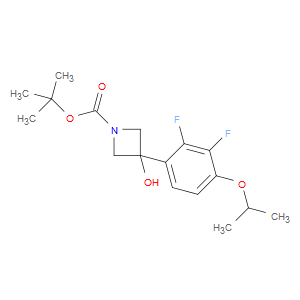 tert-butyl 3-(2,3-difluoro-4-isopropoxyphenyl)-3-hydroxyazetidine-1-carboxylate