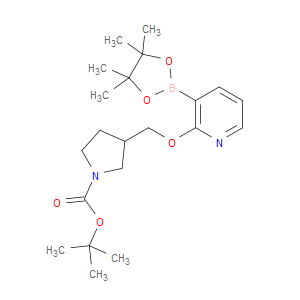 tert-Butyl 3-((3-(4,4,5,5-tetramethyl-1,3,2-dioxaborolan-2-yl)pyridin-2-yloxy)methyl)pyrrolidine-1-carboxylate