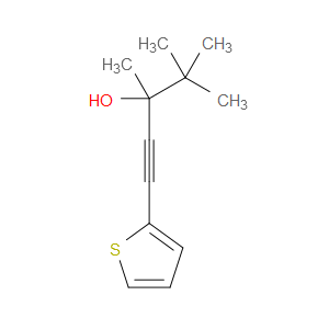 3,4,4-Trimethyl-1-(2-thienyl)-1-pentyn-3-ol