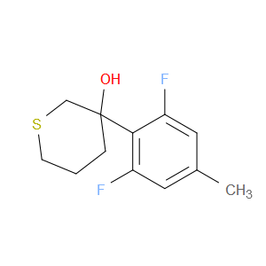 3-(2,6-Difluoro-4-methylphenyl)tetrahydro-2H-thiopyran-3-ol