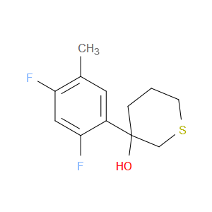 3-(2,4-Difluoro-5-methylphenyl)tetrahydro-2H-thiopyran-3-ol