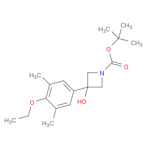 tert-butyl 3-(4-ethoxy-3,5-dimethylphenyl)-3-hydroxyazetidine-1-carboxylate