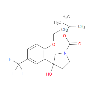 tert-butyl 3-(2-ethoxy-5-(trifluoromethyl)phenyl)-3-hydroxypyrrolidine-1-carboxylate