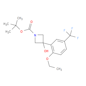tert-butyl 3-(2-ethoxy-5-(trifluoromethyl)phenyl)-3-hydroxyazetidine-1-carboxylate