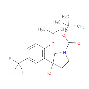 tert-butyl 3-hydroxy-3-(2-isopropoxy-5-(trifluoromethyl)phenyl)pyrrolidine-1-carboxylate