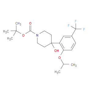 tert-butyl 4-hydroxy-4-(2-isopropoxy-5-(trifluoromethyl)phenyl)piperidine-1-carboxylate