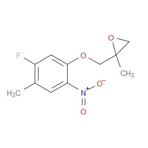 2-((5-fluoro-4-methyl-2-nitrophenoxy)methyl)-2-methyloxirane