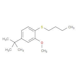 butyl(4-(tert-butyl)-2-methoxyphenyl)sulfane