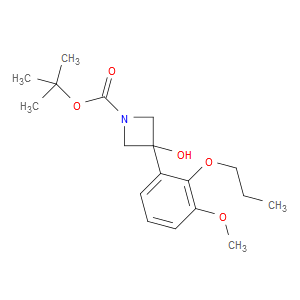 tert-butyl 3-hydroxy-3-(3-methoxy-2-propoxyphenyl)azetidine-1-carboxylate