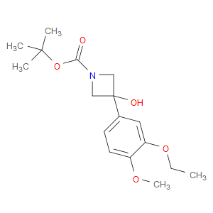 tert-butyl 3-(3-ethoxy-4-methoxyphenyl)-3-hydroxyazetidine-1-carboxylate