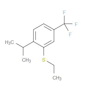 ethyl(2-isopropyl-5-(trifluoromethyl)phenyl)sulfane