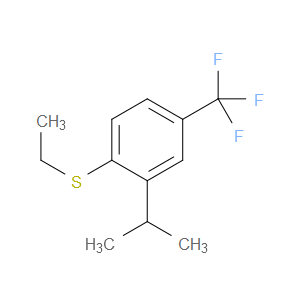 ethyl(2-isopropyl-4-(trifluoromethyl)phenyl)sulfane
