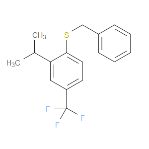 benzyl(2-isopropyl-4-(trifluoromethyl)phenyl)sulfane