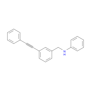 N-Phenyl-3-(2-phenylethynyl)benzenemethanamine