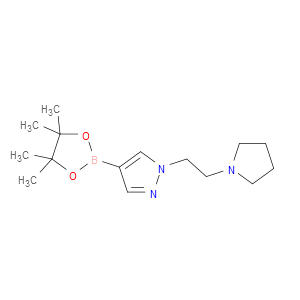 1-(2-(Pyrrolidin-1-yl)ethyl)-4-(4,4,5,5-tetramethyl-1,3,2-dioxaborolan-2-yl)-1H-pyrazole