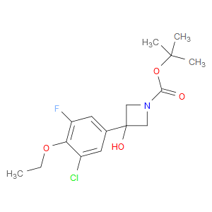 tert-butyl 3-(3-chloro-4-ethoxy-5-fluorophenyl)-3-hydroxyazetidine-1-carboxylate