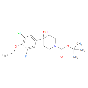 tert-butyl 4-(3-chloro-4-ethoxy-5-fluorophenyl)-4-hydroxypiperidine-1-carboxylate