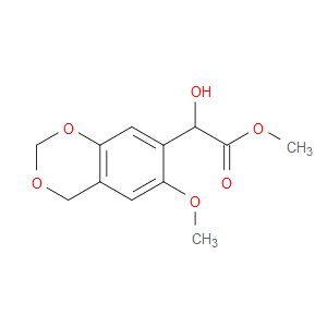 Methyl α-hydroxy-6-methoxy-4H-1,3-benzodioxin-7-acetate