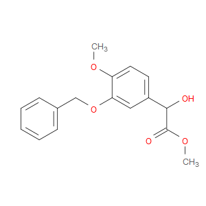 Methyl α-hydroxy-4-methoxy-3-(phenylmethoxy)benzeneacetate