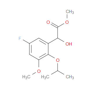 Methyl 5-fluoro-α-hydroxy-3-methoxy-2-(1-methylethoxy)benzeneacetate