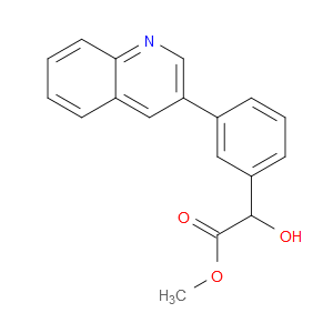 Methyl α-hydroxy-3-(3-quinolinyl)benzeneacetate