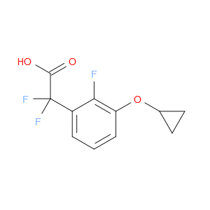 3-(Cyclopropyloxy)-α,α,2-trifluorobenzeneacetic acid
