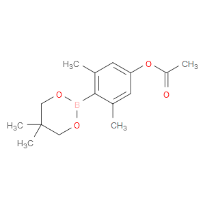 Phenol, 4-(5,5-dimethyl-1,3,2-dioxaborinan-2-yl)-3,5-dimethyl-, 1-acetate
