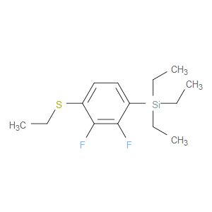 triethyl(4-(ethylthio)-2,3-difluorophenyl)silane