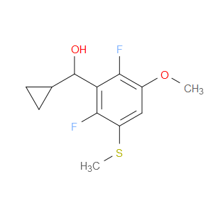cyclopropyl(2,6-difluoro-3-methoxy-5-(methylthio)phenyl)methanol