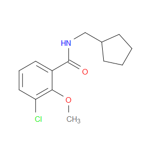 Benzamide, 3-chloro-N-(cyclopentylmethyl)-2-methoxy-