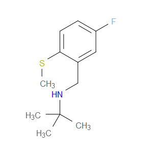 N-(1,1-Dimethylethyl)-5-fluoro-2-(methylthio)benzenemethanamine