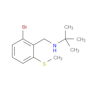 2-Bromo-N-(1,1-dimethylethyl)-6-(methylthio)benzenemethanamine