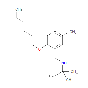 N-(1,1-Dimethylethyl)-2-(hexyloxy)-5-methylbenzenemethanamine