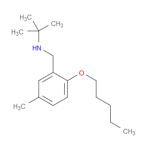 N-(1,1-Dimethylethyl)-5-methyl-2-(pentyloxy)benzenemethanamine
