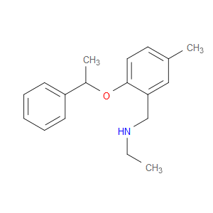 N-Ethyl-5-methyl-2-(1-phenylethoxy)benzenemethanamine