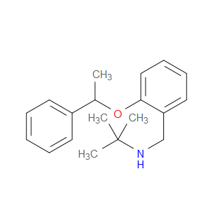 N-(1,1-Dimethylethyl)-2-(1-phenylethoxy)benzenemethanamine