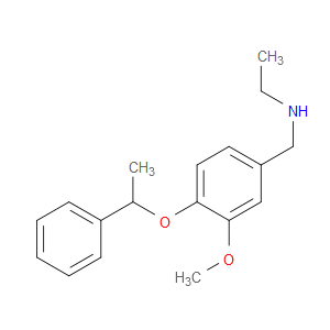 N-Ethyl-3-methoxy-4-(1-phenylethoxy)benzenemethanamine