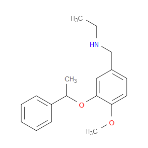 N-Ethyl-4-methoxy-3-(1-phenylethoxy)benzenemethanamine