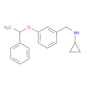 N-Cyclopropyl-3-(1-phenylethoxy)benzenemethanamine