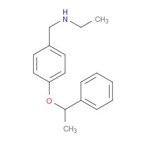 N-Ethyl-4-(1-phenylethoxy)benzenemethanamine
