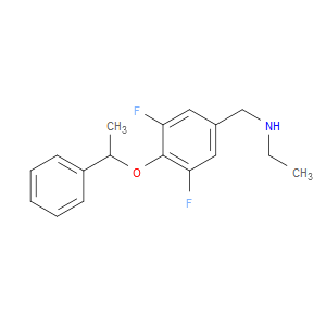N-Ethyl-3,5-difluoro-4-(1-phenylethoxy)benzenemethanamine