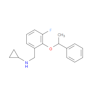 N-Cyclopropyl-3-fluoro-2-(1-phenylethoxy)benzenemethanamine