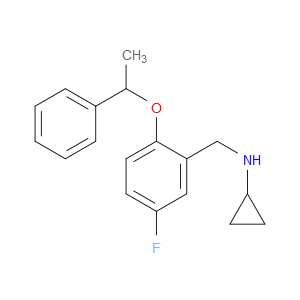 N-Cyclopropyl-5-fluoro-2-(1-phenylethoxy)benzenemethanamine