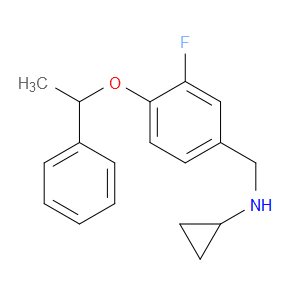 N-Cyclopropyl-3-fluoro-4-(1-phenylethoxy)benzenemethanamine