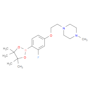 1-(2-(3-fluoro-4-(4,4,5,5-tetramethyl-1,3,2-dioxaborolan-2-yl)phenoxy)ethyl)-4-methylpiperazine