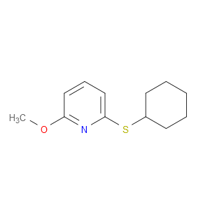 Pyridine, 2-(cyclohexylthio)-6-methoxy-