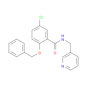 5-Chloro-2-(phenylmethoxy)-N-(3-pyridinylmethyl)benzamide