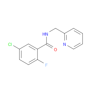 5-Chloro-2-fluoro-N-(2-pyridinylmethyl)benzamide