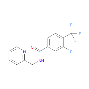 Benzamide, 3-fluoro-N-(2-pyridinylmethyl)-4-(trifluoromethyl)-